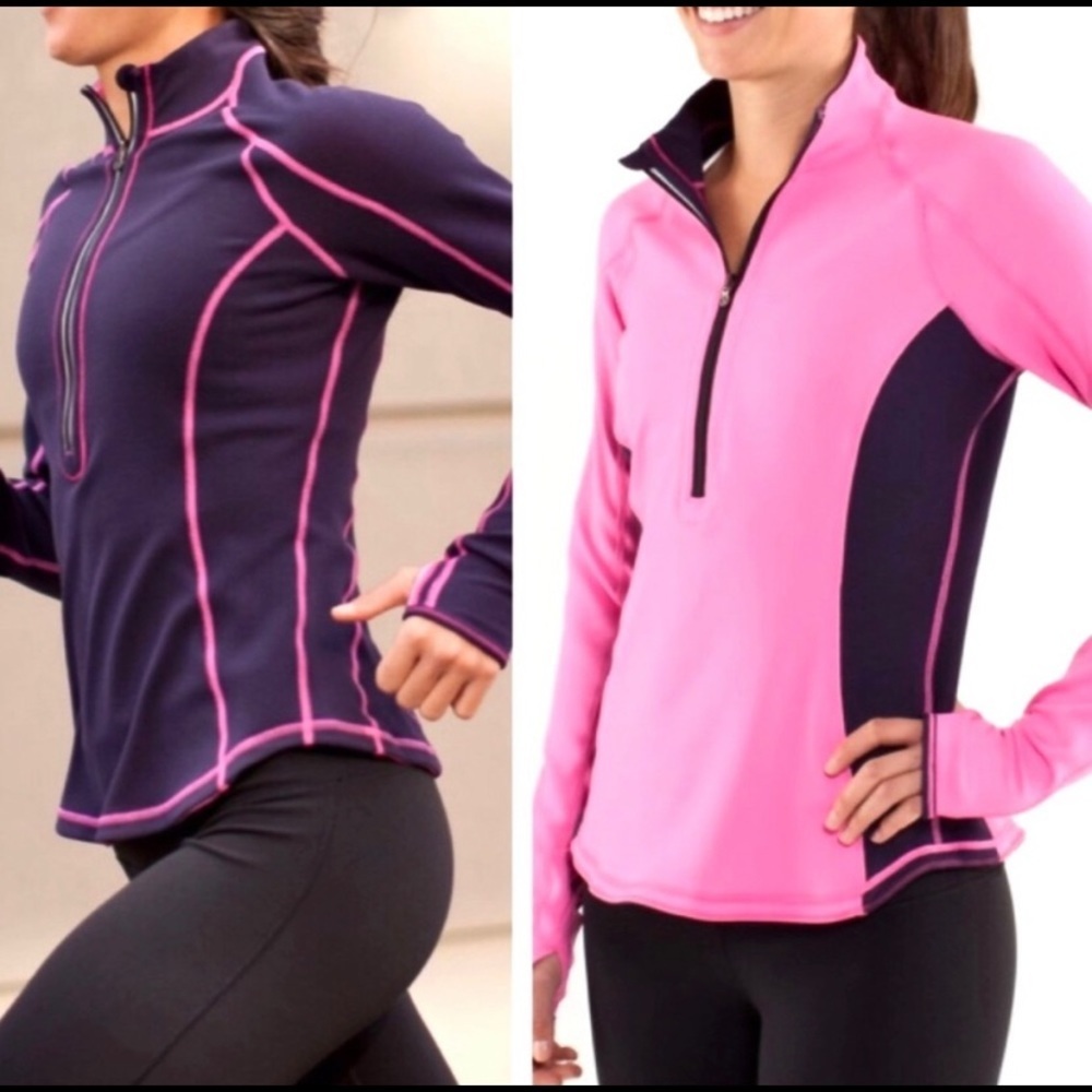 lululemon athletica Navy and Pink Women's Top